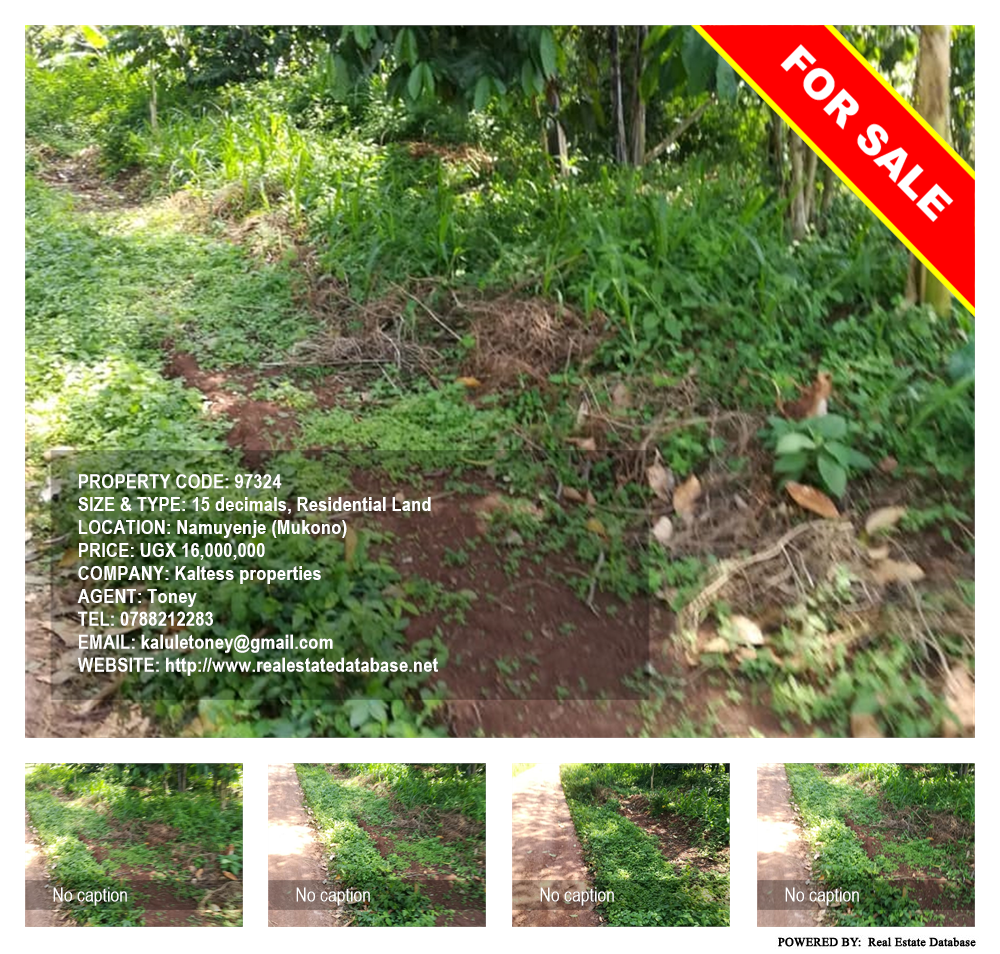 Residential Land  for sale in Namuyenje Mukono Uganda, code: 97324