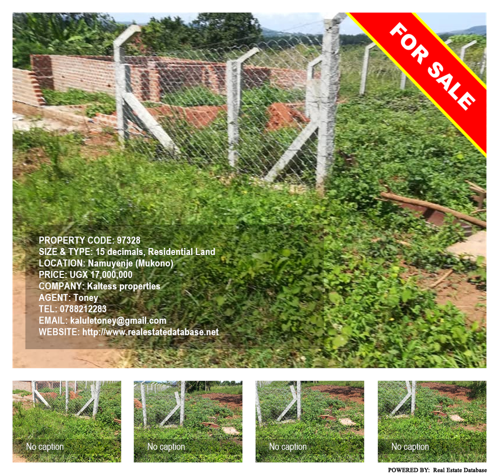 Residential Land  for sale in Namuyenje Mukono Uganda, code: 97328