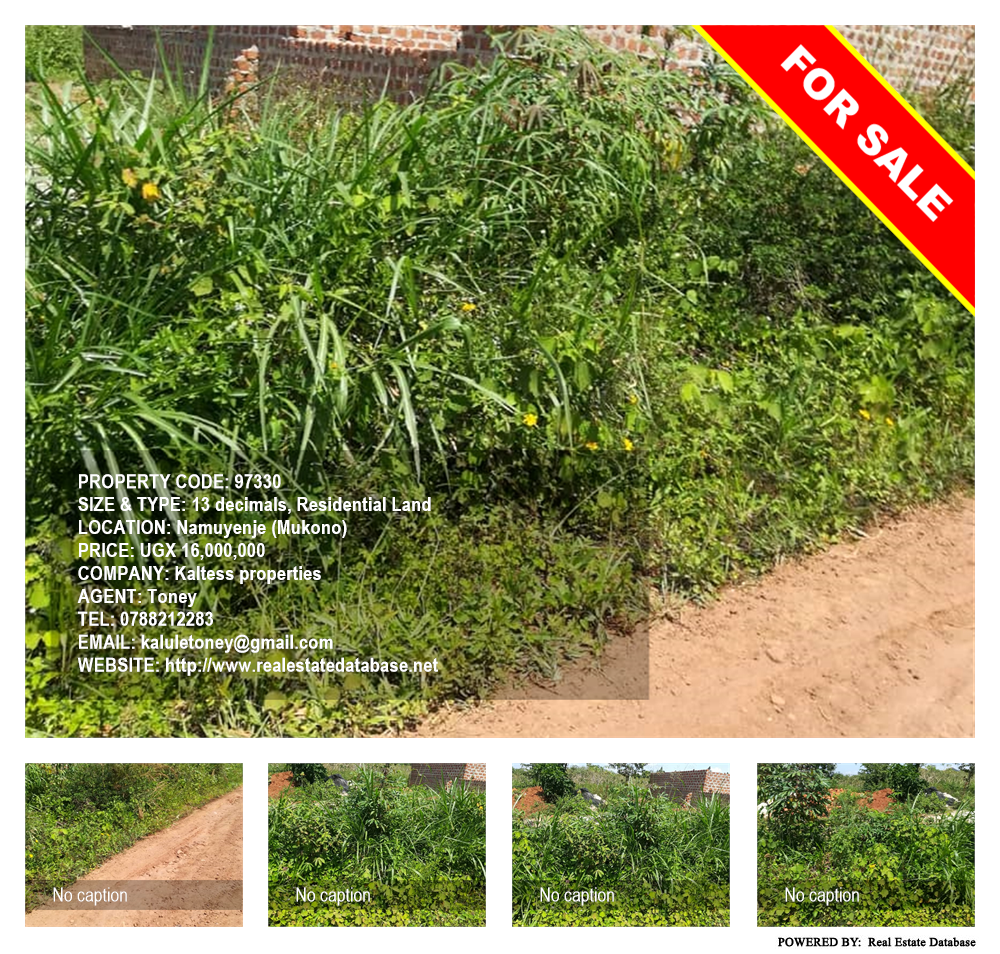 Residential Land  for sale in Namuyenje Mukono Uganda, code: 97330