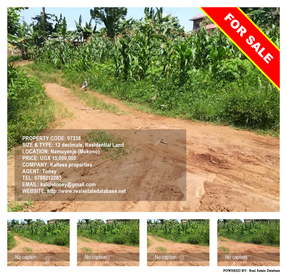 Residential Land  for sale in Namuyenje Mukono Uganda, code: 97338