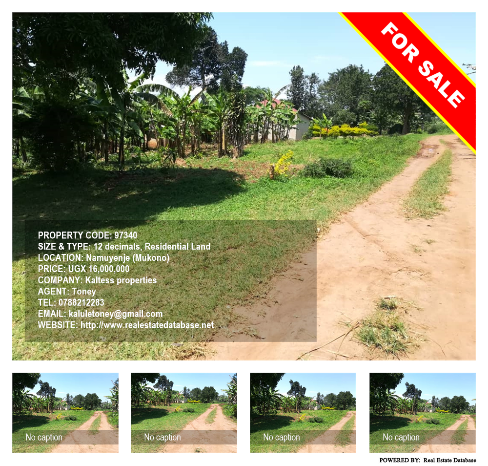 Residential Land  for sale in Namuyenje Mukono Uganda, code: 97340