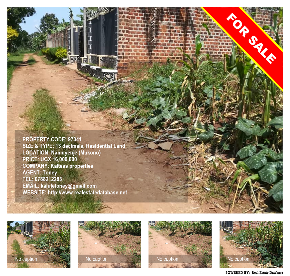 Residential Land  for sale in Namuyenje Mukono Uganda, code: 97341