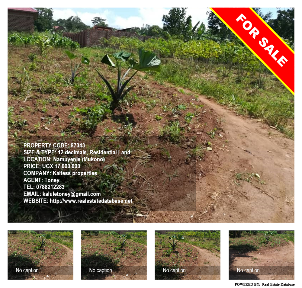 Residential Land  for sale in Namuyenje Mukono Uganda, code: 97343