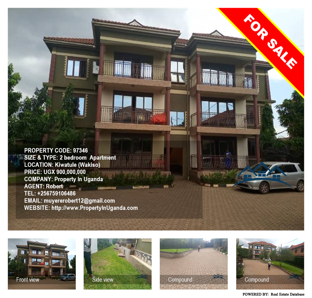 2 bedroom Apartment  for sale in Kiwaatule Wakiso Uganda, code: 97346