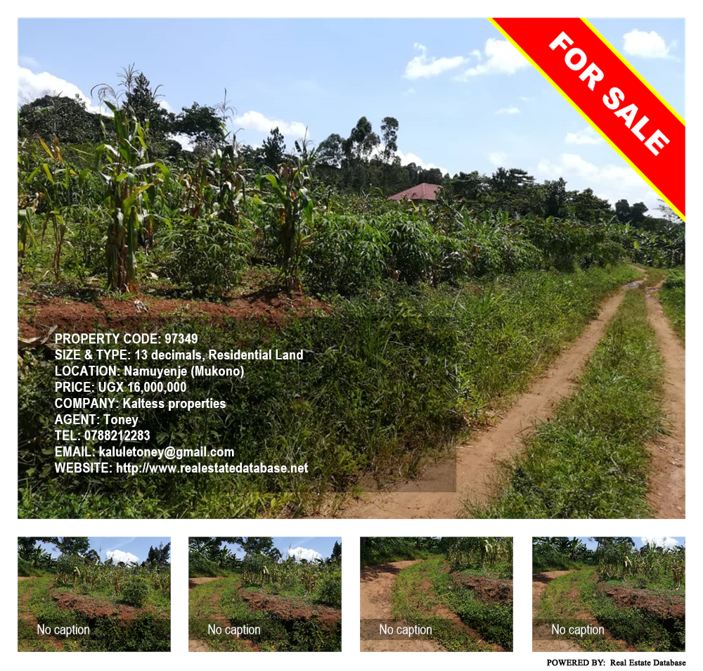 Residential Land  for sale in Namuyenje Mukono Uganda, code: 97349