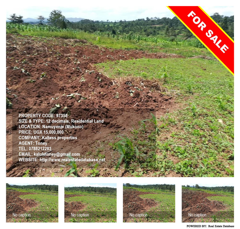 Residential Land  for sale in Namuyenje Mukono Uganda, code: 97358