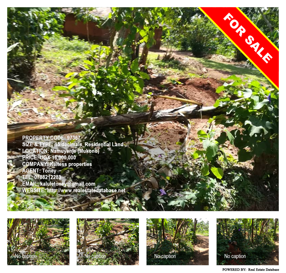 Residential Land  for sale in Namuyenje Mukono Uganda, code: 97367