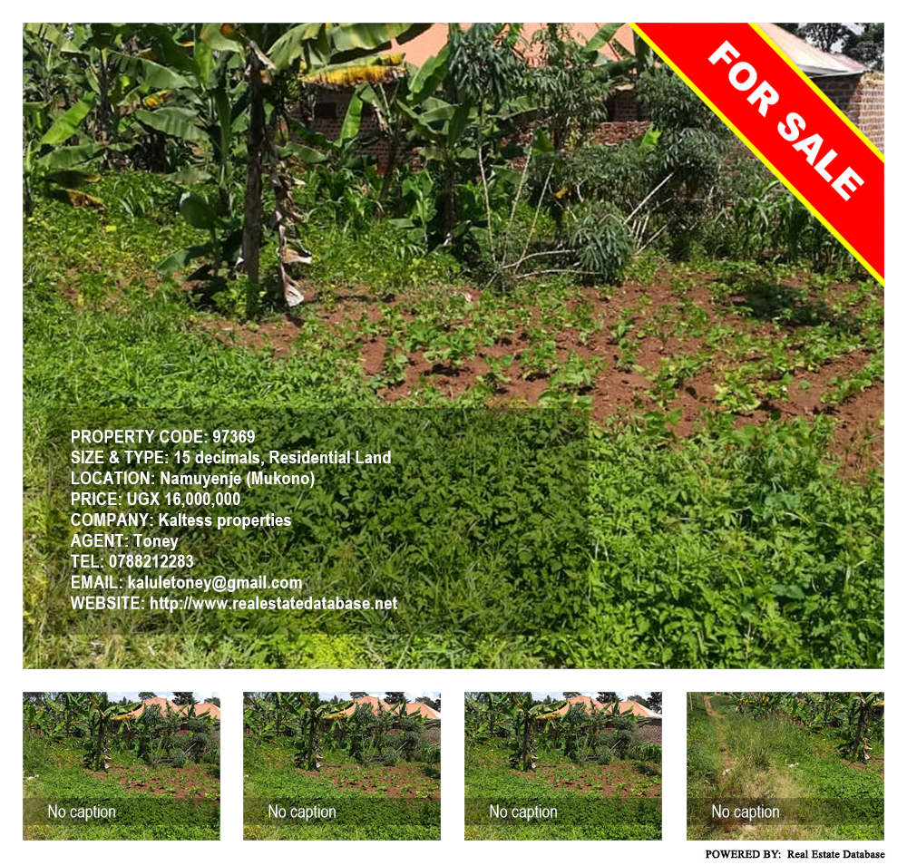 Residential Land  for sale in Namuyenje Mukono Uganda, code: 97369