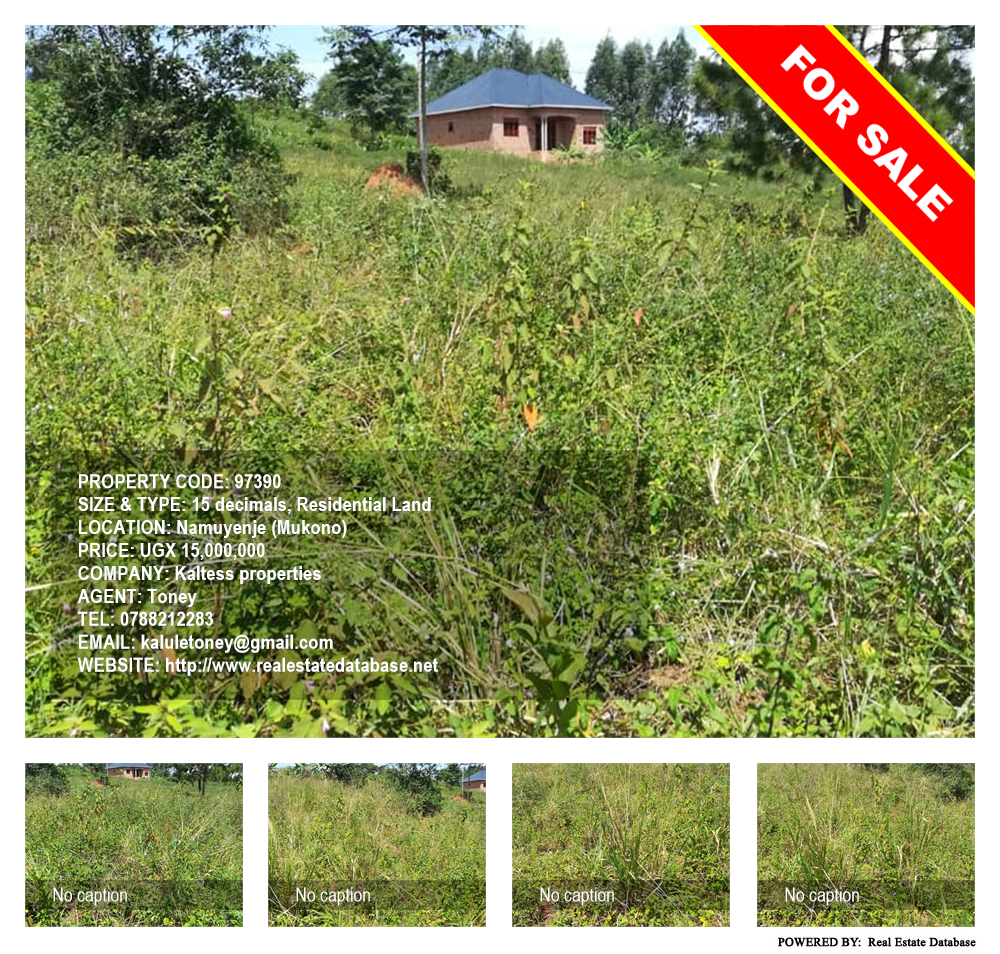 Residential Land  for sale in Namuyenje Mukono Uganda, code: 97390