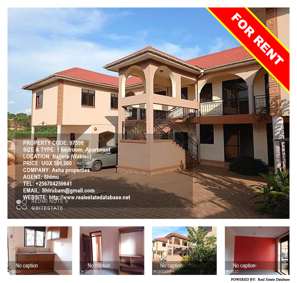 1 bedroom Apartment  for rent in Najjera Wakiso Uganda, code: 97398
