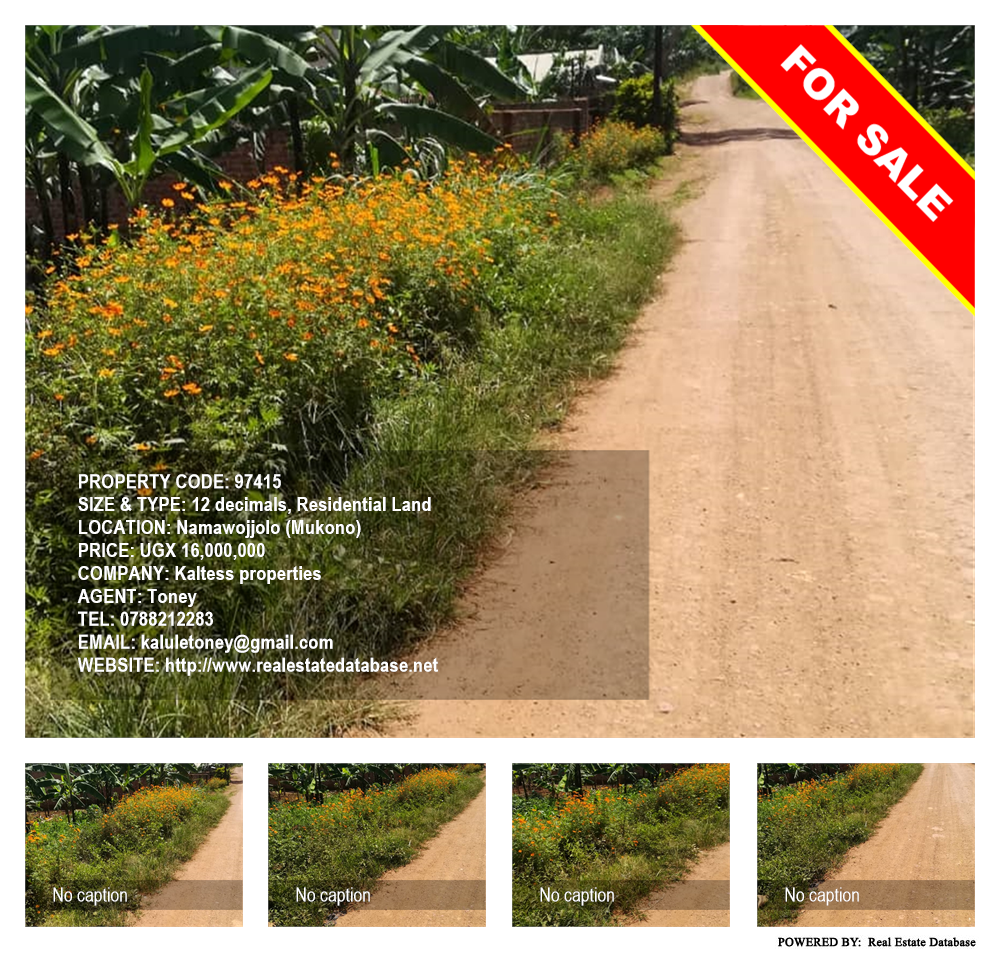 Residential Land  for sale in Namawojjolo Mukono Uganda, code: 97415