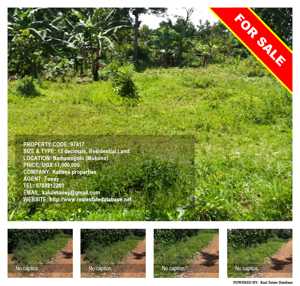 Residential Land  for sale in Namawojjolo Mukono Uganda, code: 97417