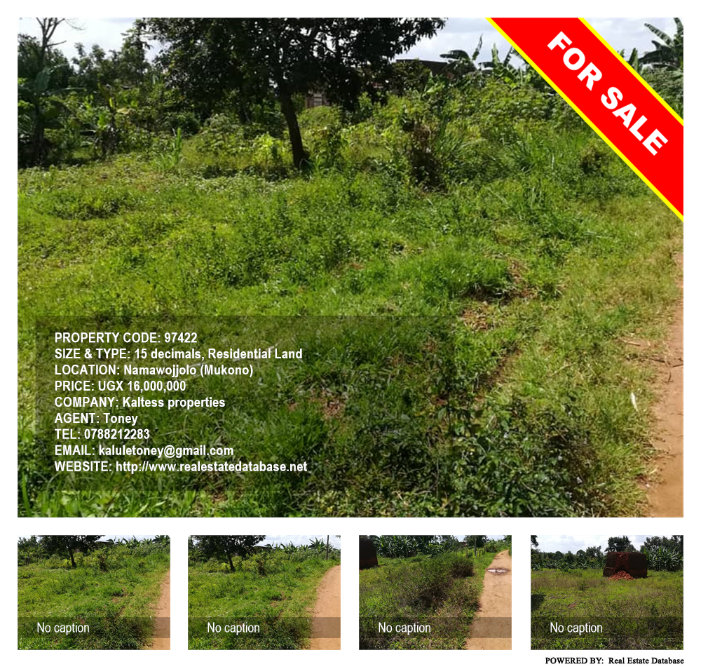 Residential Land  for sale in Namawojjolo Mukono Uganda, code: 97422