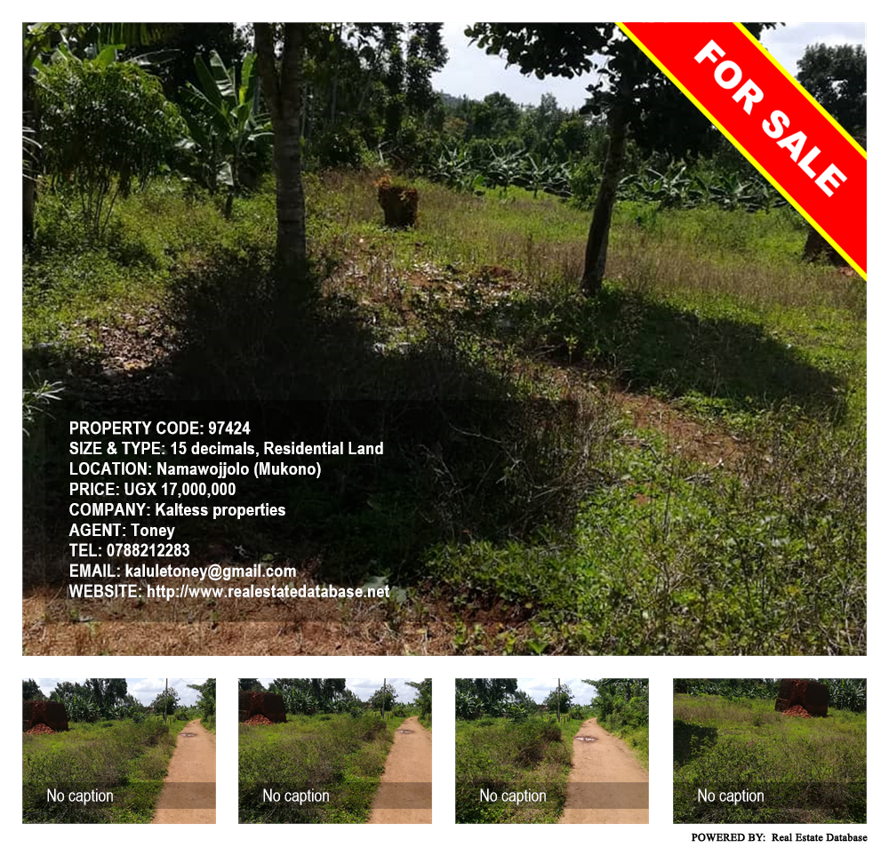 Residential Land  for sale in Namawojjolo Mukono Uganda, code: 97424