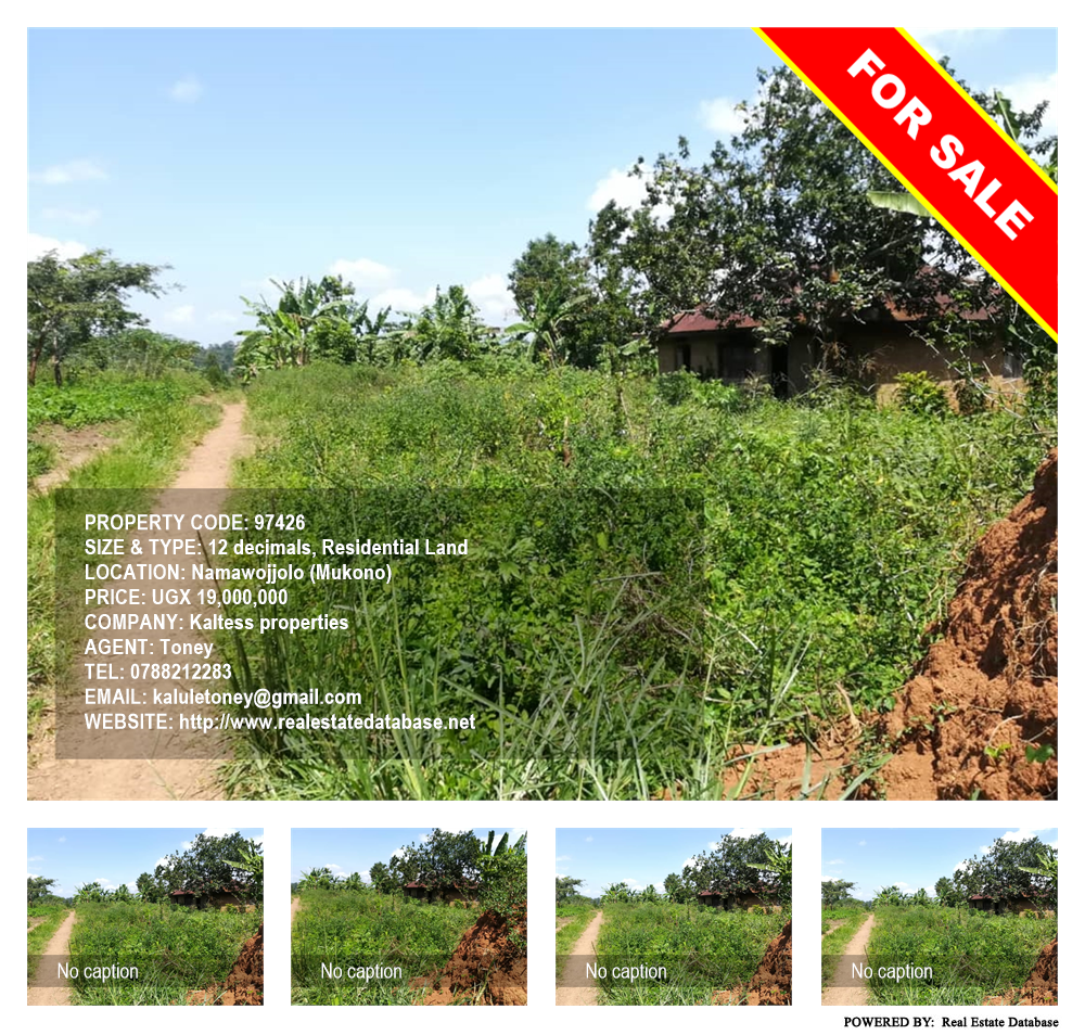 Residential Land  for sale in Namawojjolo Mukono Uganda, code: 97426
