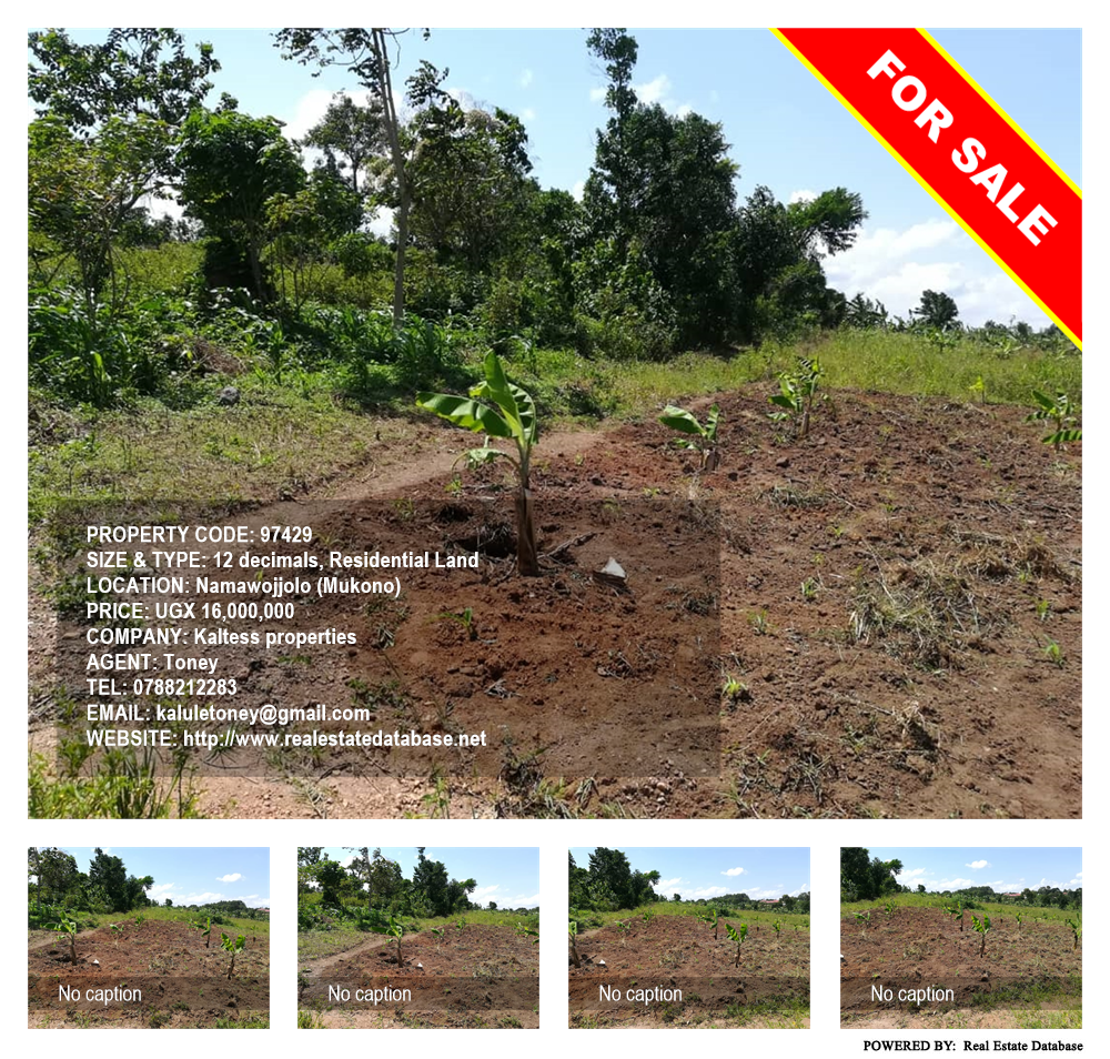 Residential Land  for sale in Namawojjolo Mukono Uganda, code: 97429