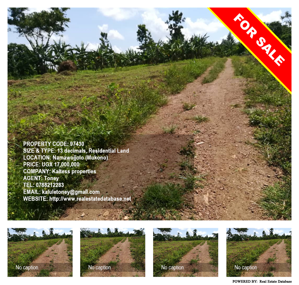 Residential Land  for sale in Namawojjolo Mukono Uganda, code: 97430