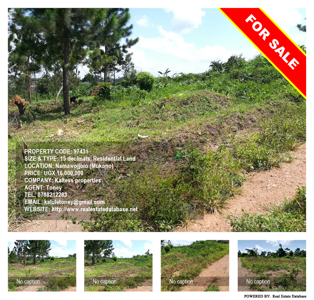 Residential Land  for sale in Namawojjolo Mukono Uganda, code: 97431