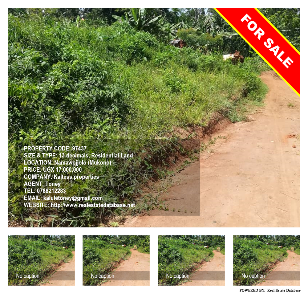 Residential Land  for sale in Namawojjolo Mukono Uganda, code: 97437