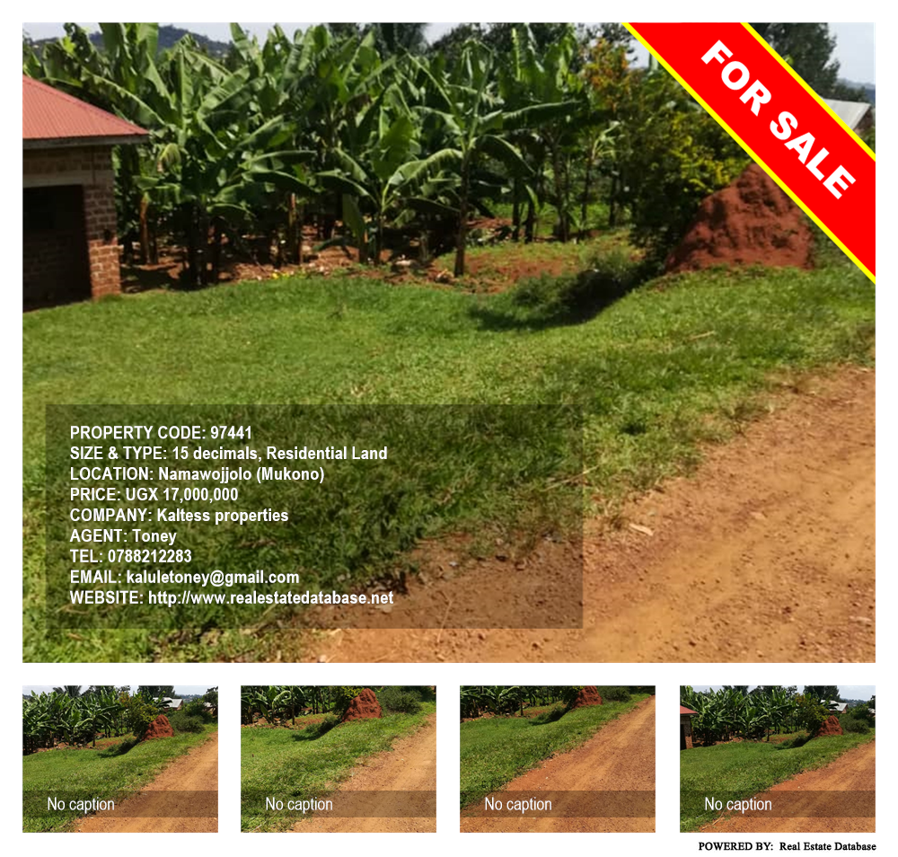Residential Land  for sale in Namawojjolo Mukono Uganda, code: 97441