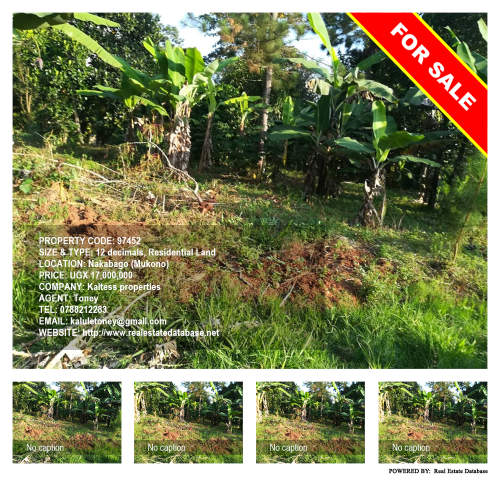 Residential Land  for sale in Nakabago Mukono Uganda, code: 97452