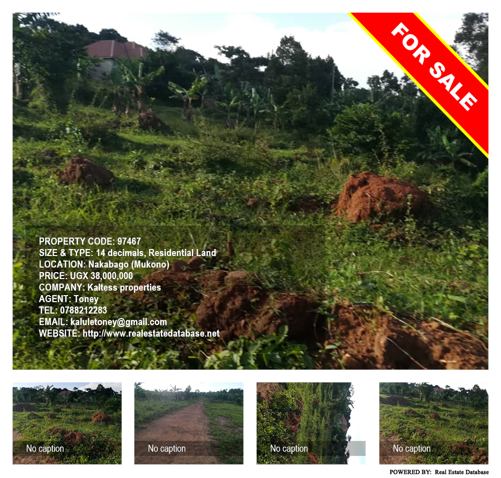 Residential Land  for sale in Nakabago Mukono Uganda, code: 97467