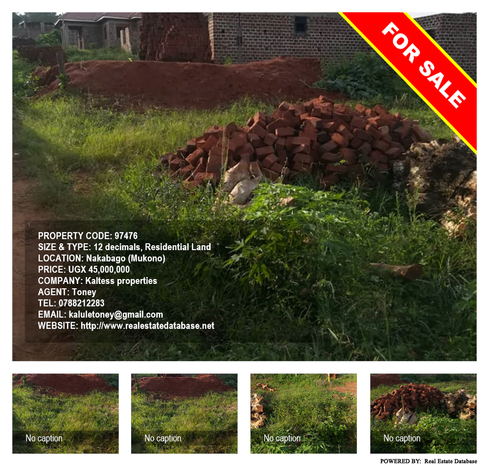 Residential Land  for sale in Nakabago Mukono Uganda, code: 97476