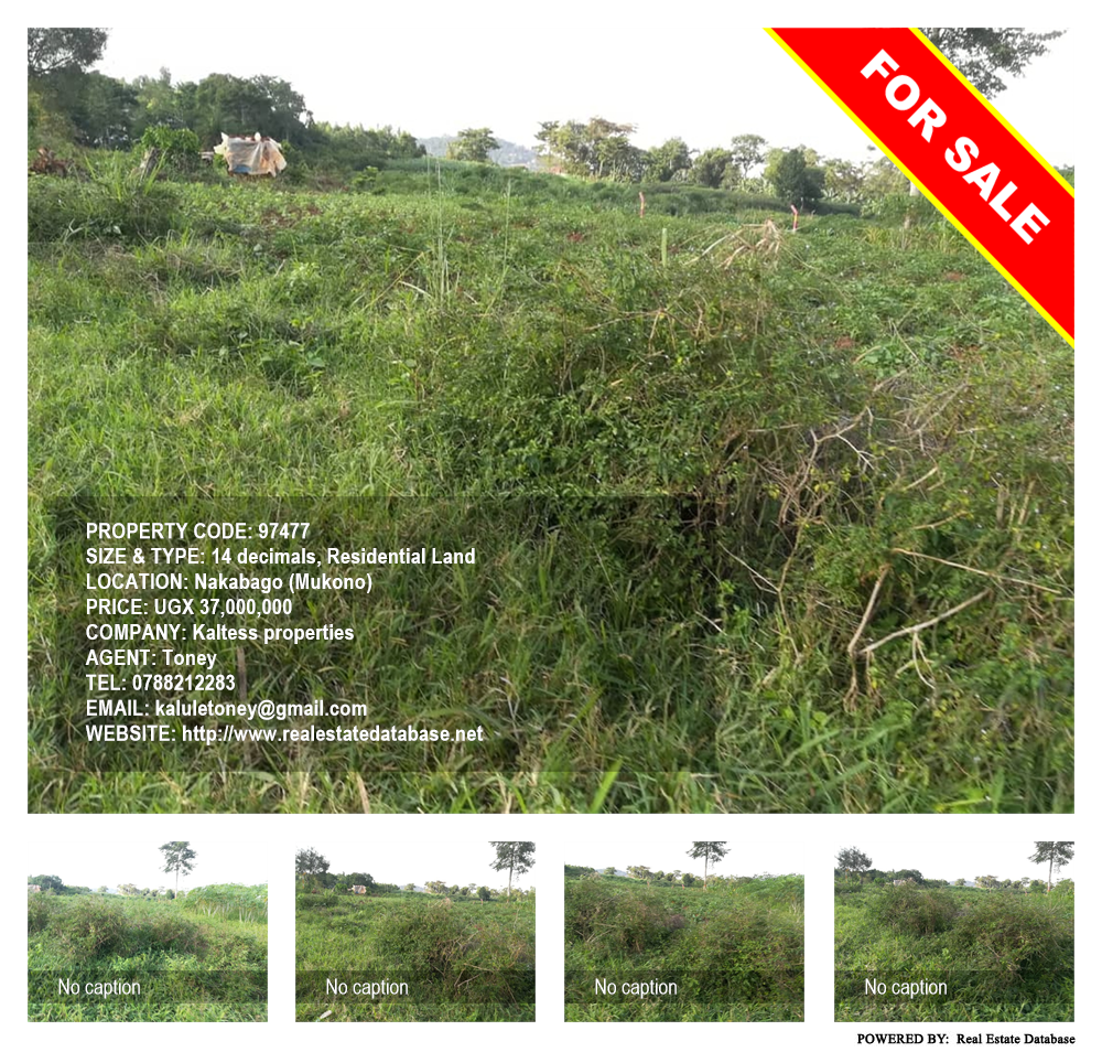 Residential Land  for sale in Nakabago Mukono Uganda, code: 97477