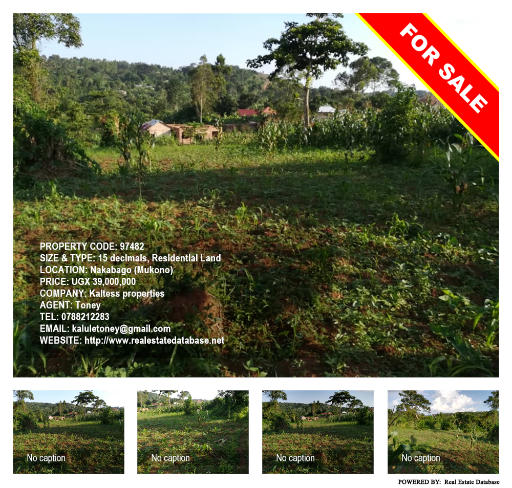 Residential Land  for sale in Nakabago Mukono Uganda, code: 97482