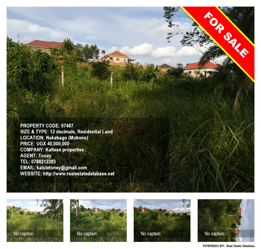 Residential Land  for sale in Nakabago Mukono Uganda, code: 97487