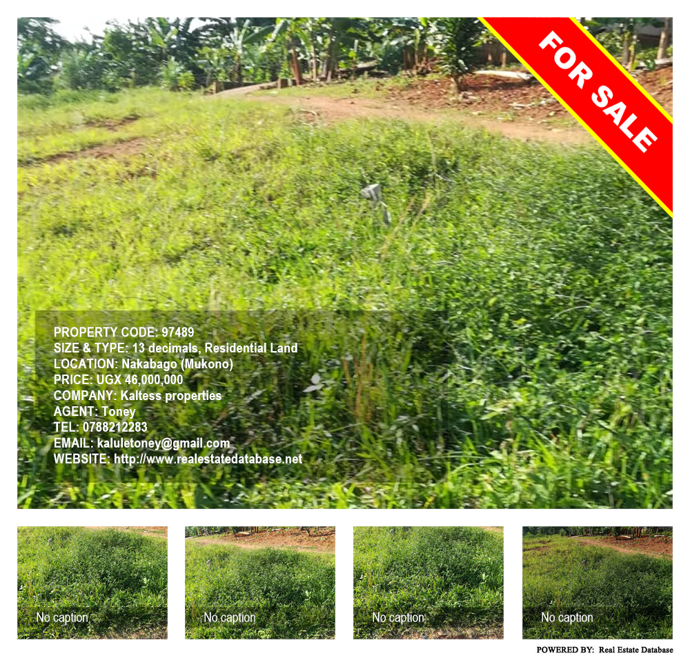 Residential Land  for sale in Nakabago Mukono Uganda, code: 97489