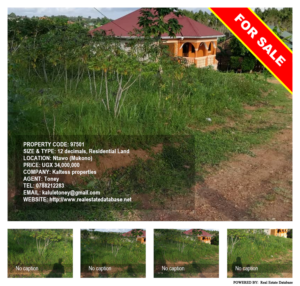 Residential Land  for sale in Ntawo Mukono Uganda, code: 97501