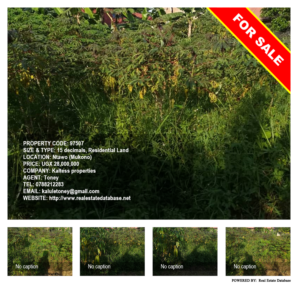 Residential Land  for sale in Ntawo Mukono Uganda, code: 97507