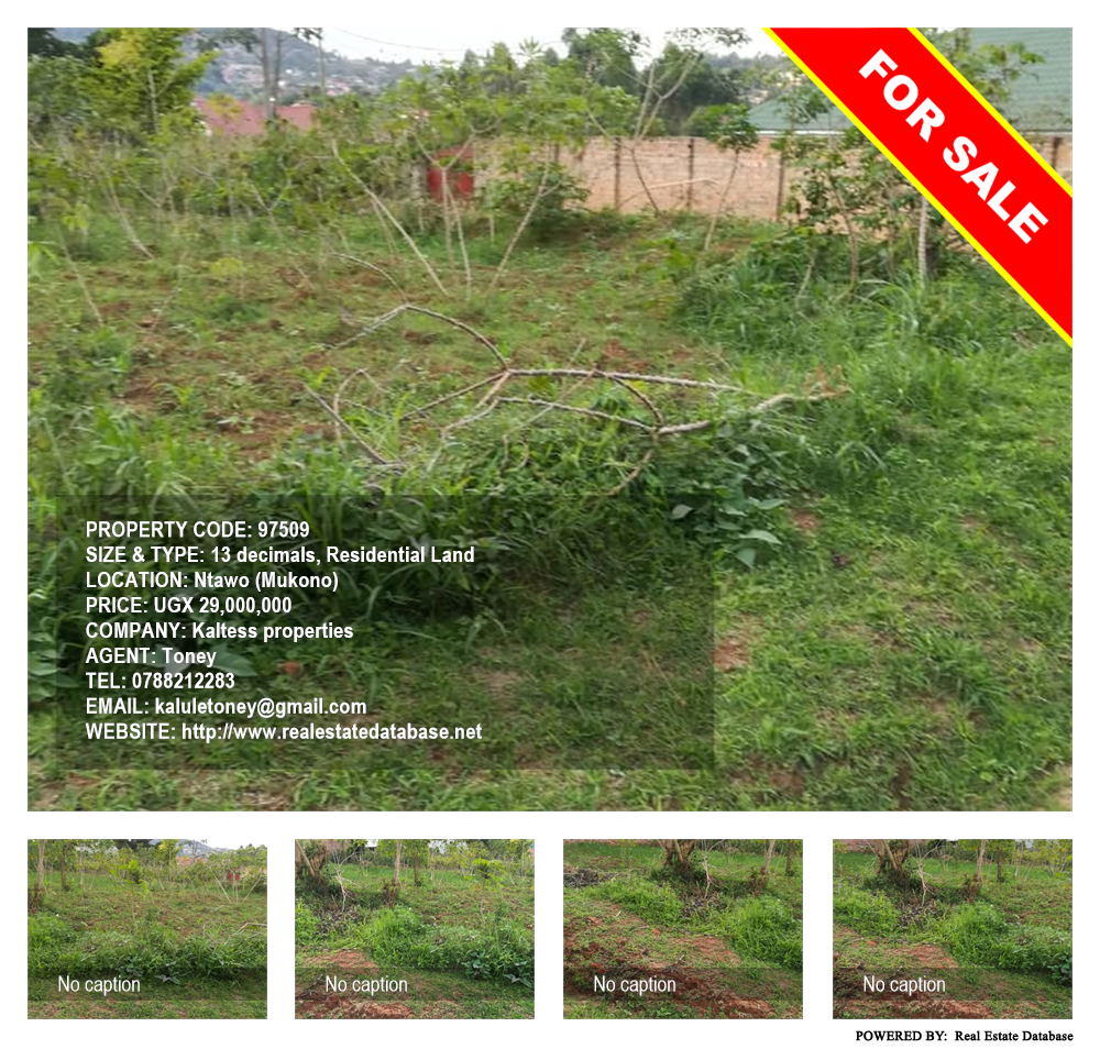 Residential Land  for sale in Ntawo Mukono Uganda, code: 97509