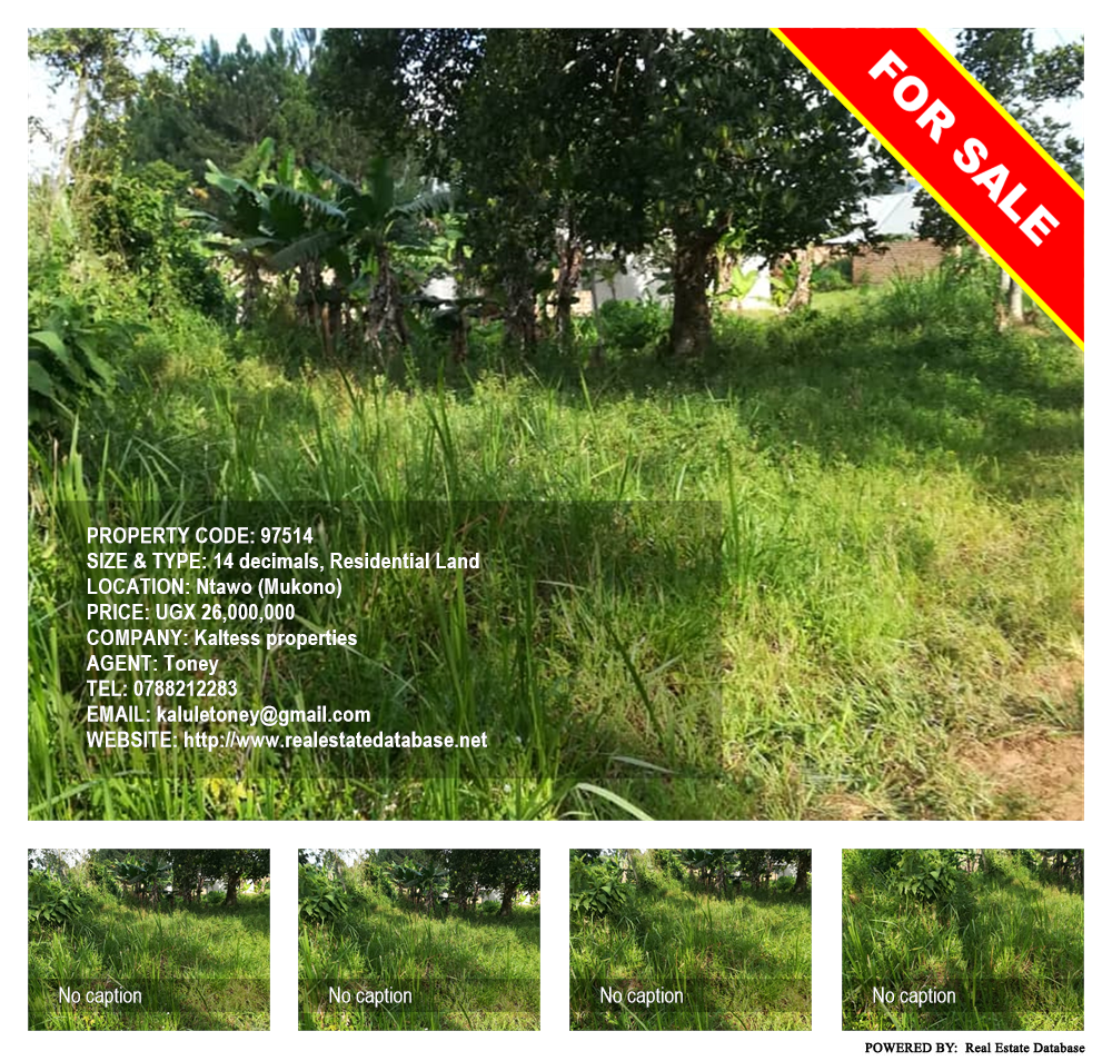 Residential Land  for sale in Ntawo Mukono Uganda, code: 97514