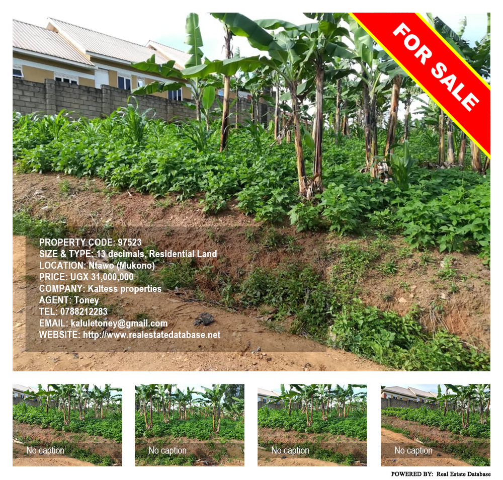 Residential Land  for sale in Ntawo Mukono Uganda, code: 97523