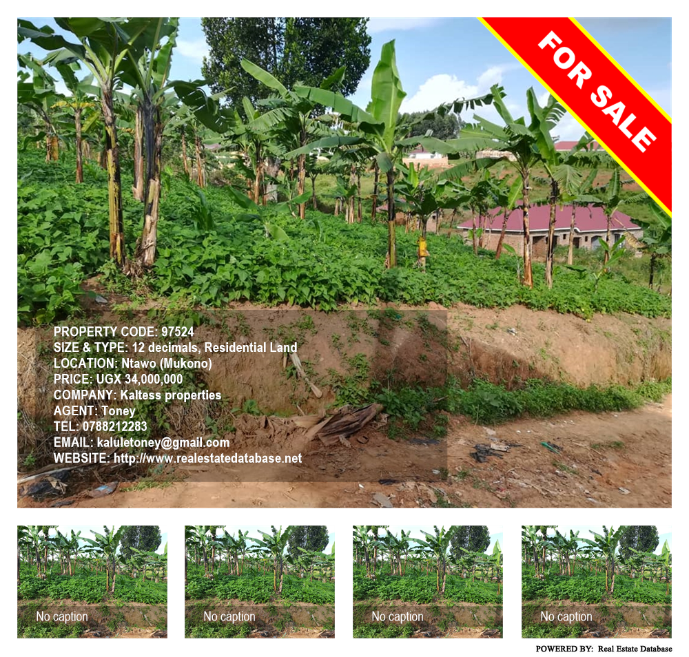 Residential Land  for sale in Ntawo Mukono Uganda, code: 97524