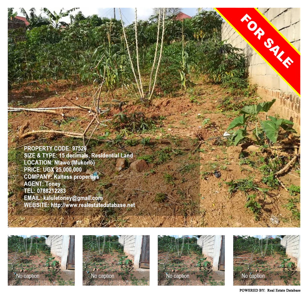 Residential Land  for sale in Ntawo Mukono Uganda, code: 97526