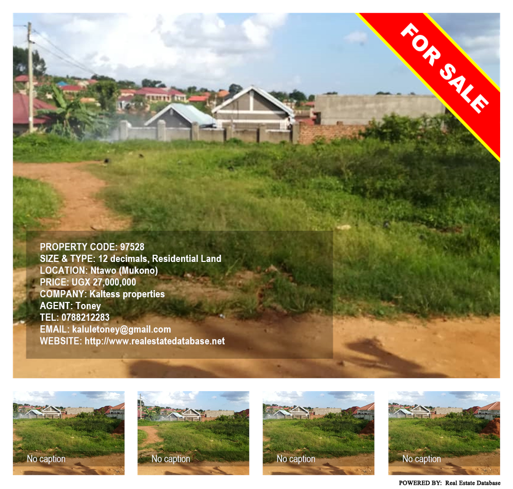 Residential Land  for sale in Ntawo Mukono Uganda, code: 97528
