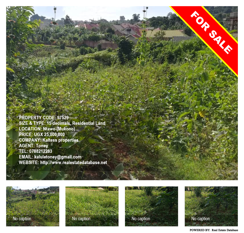 Residential Land  for sale in Ntawo Mukono Uganda, code: 97529