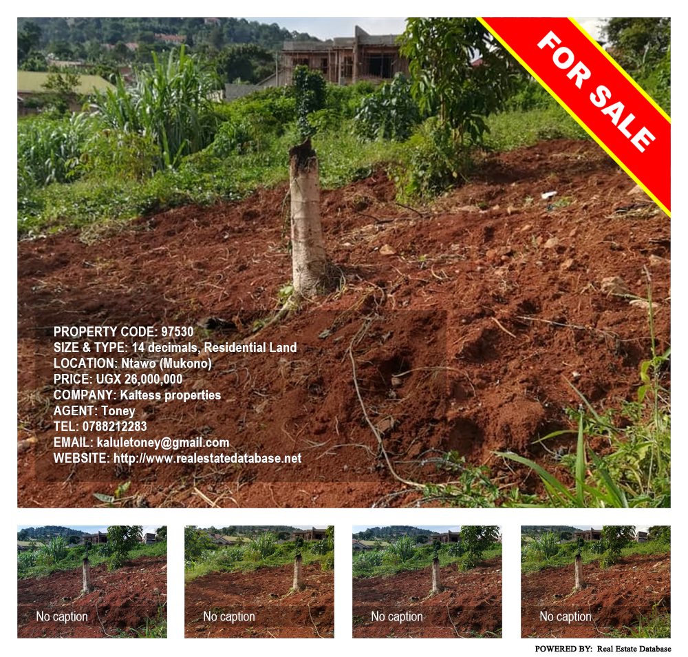 Residential Land  for sale in Ntawo Mukono Uganda, code: 97530
