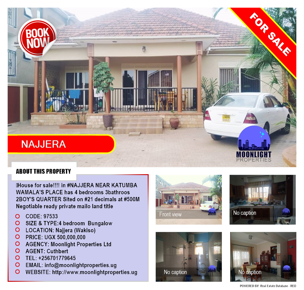 4 bedroom Bungalow  for sale in Najjera Wakiso Uganda, code: 97533