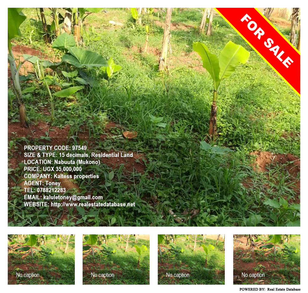 Residential Land  for sale in Nabuuta Mukono Uganda, code: 97549