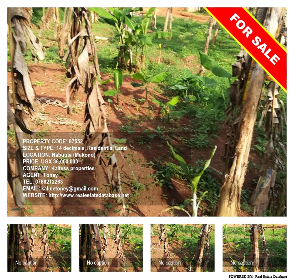 Residential Land  for sale in Nabuuta Mukono Uganda, code: 97552