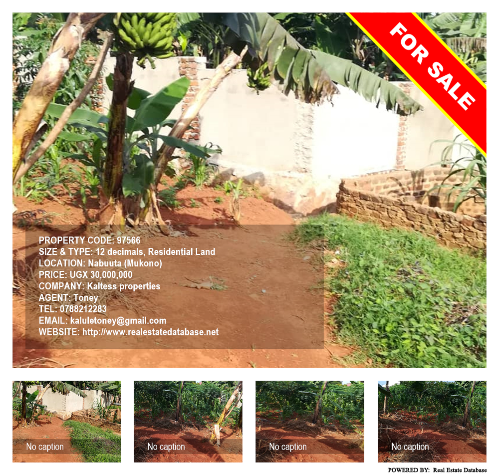 Residential Land  for sale in Nabuuta Mukono Uganda, code: 97566
