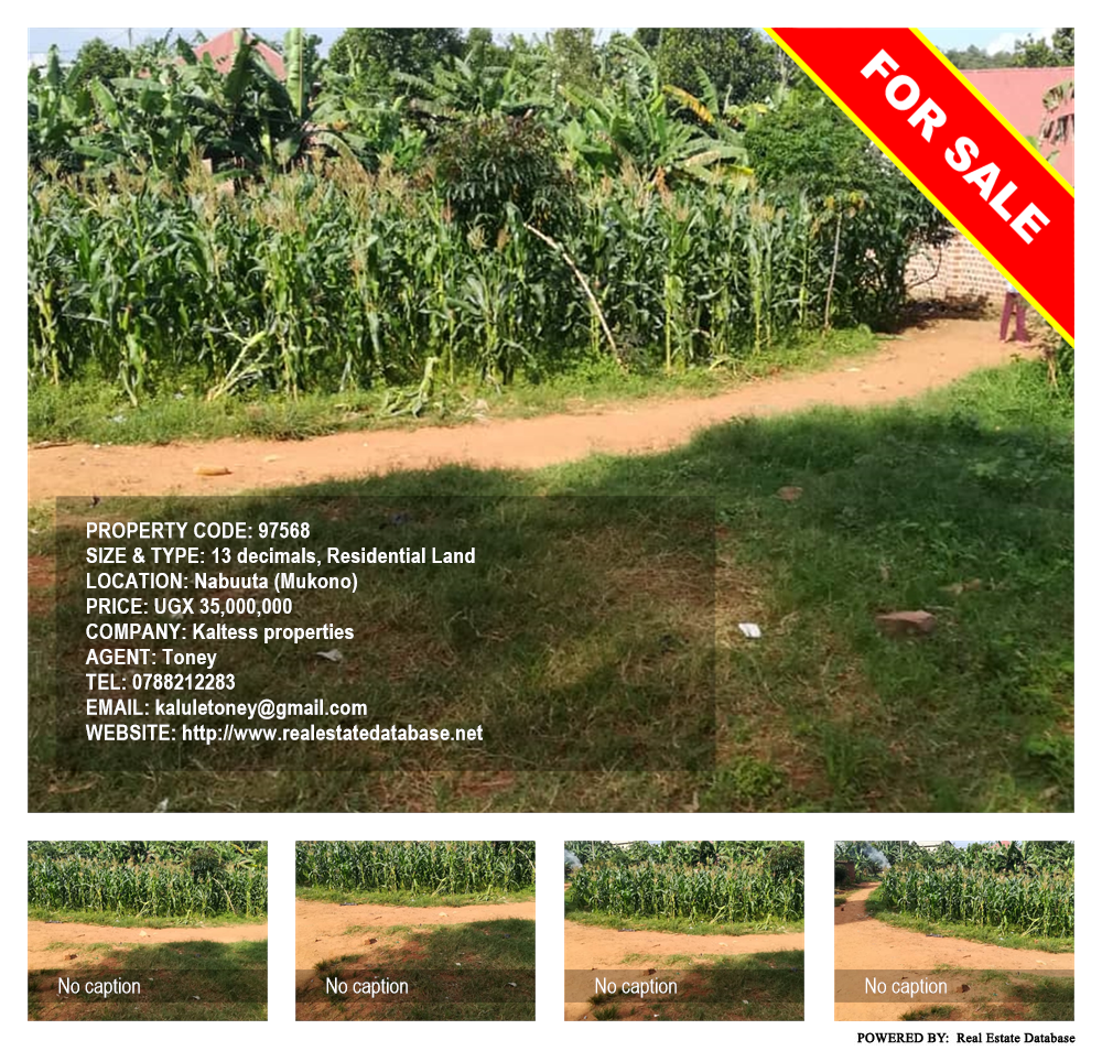 Residential Land  for sale in Nabuuta Mukono Uganda, code: 97568