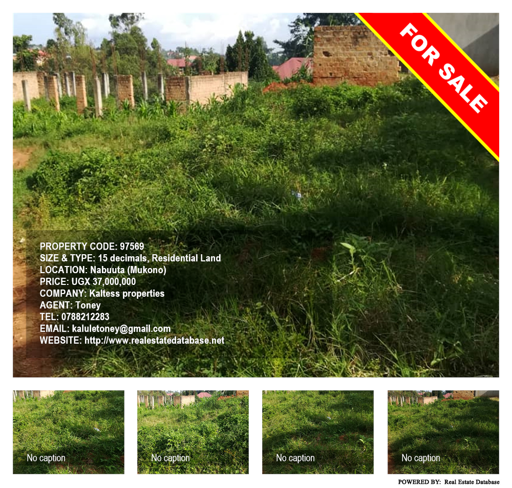 Residential Land  for sale in Nabuuta Mukono Uganda, code: 97569