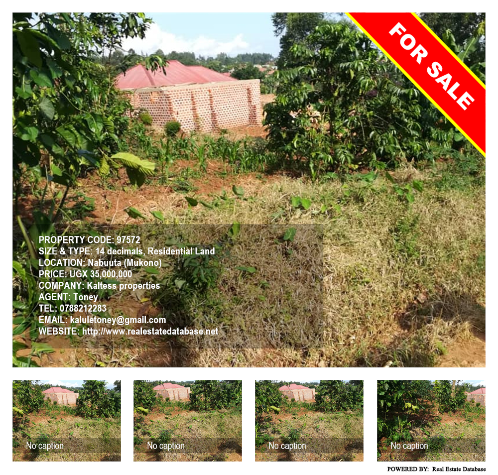 Residential Land  for sale in Nabuuta Mukono Uganda, code: 97572