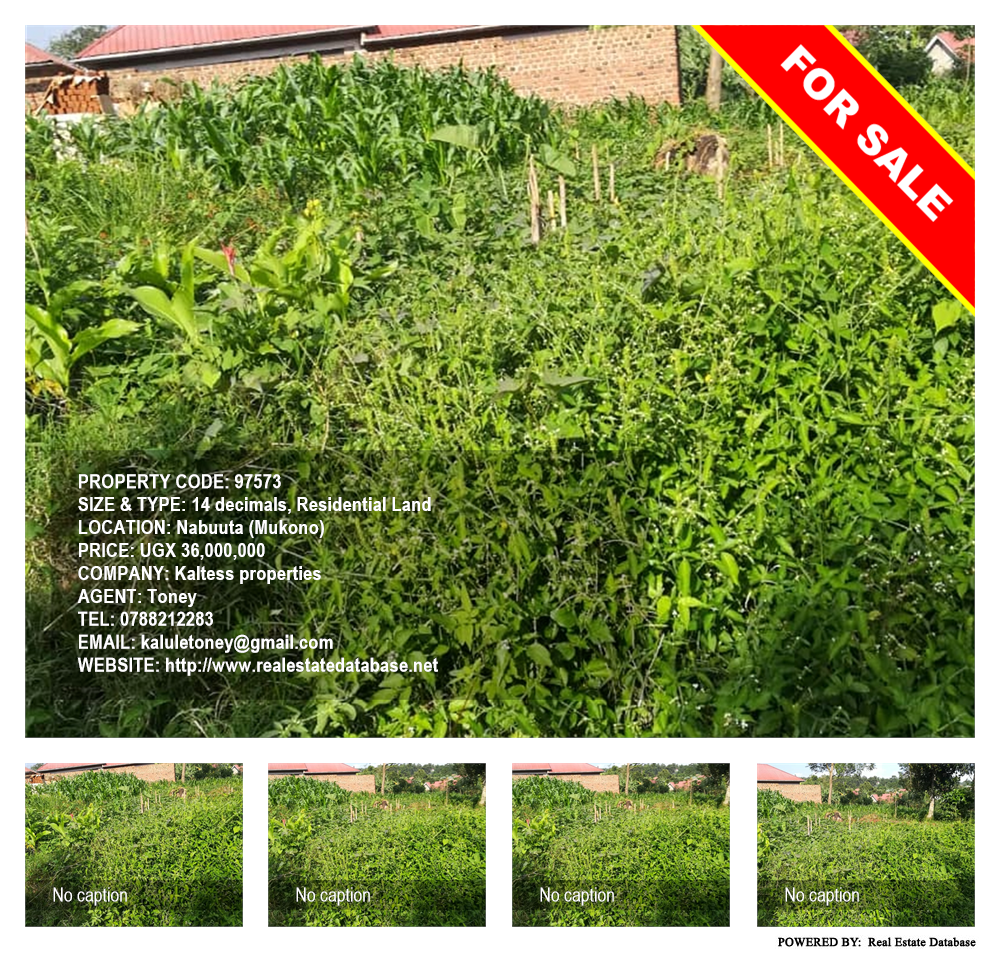 Residential Land  for sale in Nabuuta Mukono Uganda, code: 97573