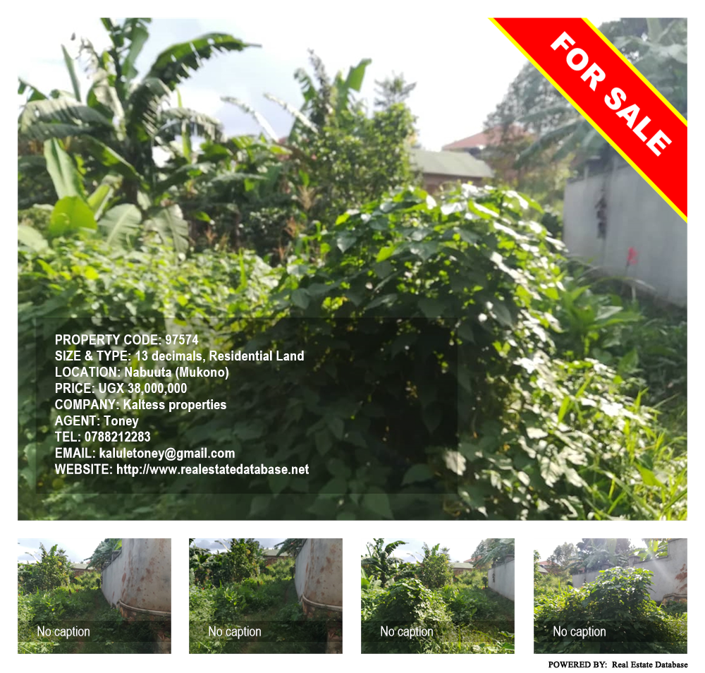 Residential Land  for sale in Nabuuta Mukono Uganda, code: 97574